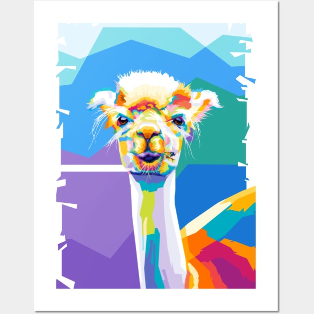 Alpaca Wpap Art Wall Art by SiksisArt